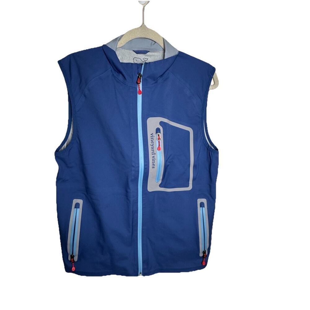 Vineyard Vines Light Rain Vest Blue S